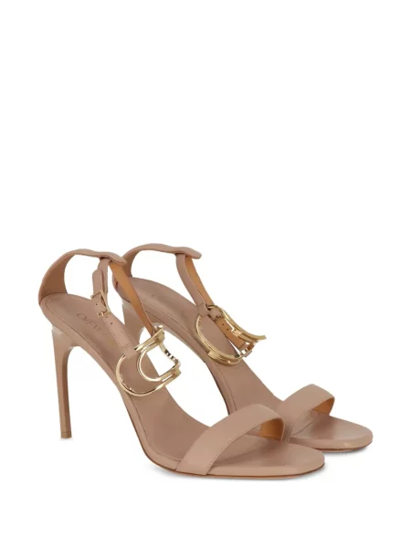 Sandale Off-white din piele alb
