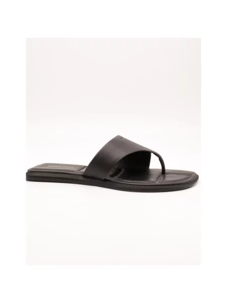Pantofi Calvin Klein Jeans din piele fără toc negru