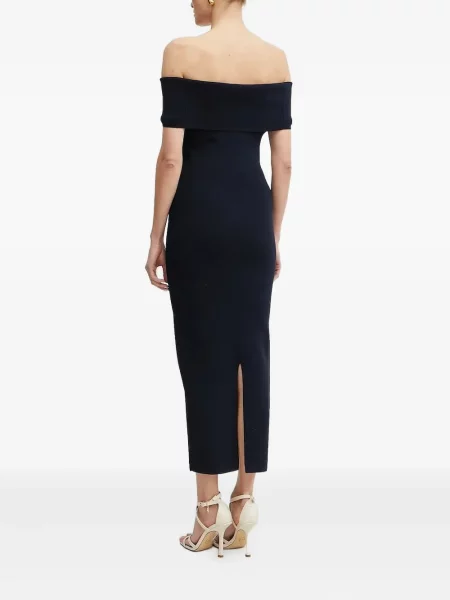 Kožené mini mini šaty Michael Michael Kors na ramínka bílé