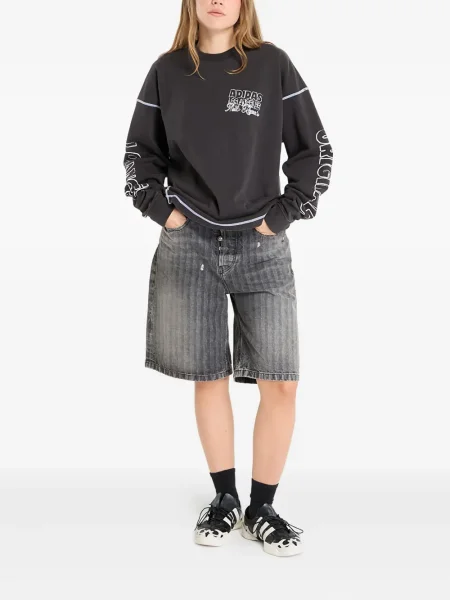 Top sport Adidas cu dungi de catifea cord tenis albastru