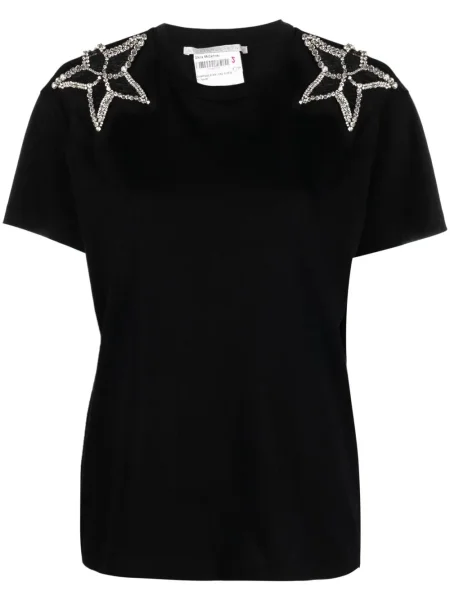Tricou Stella Mccartney de cristal scurt negru