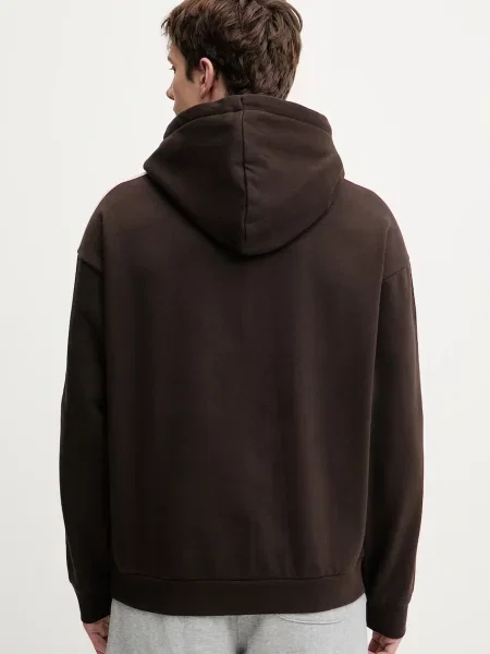 ADIDAS ORIGINALS Tréning póló sötét barna fehér