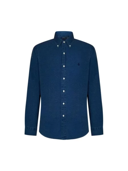 Koszula casualowa o kroju regular fit z czystej bawełny Polo Ralph Lauren niebieska