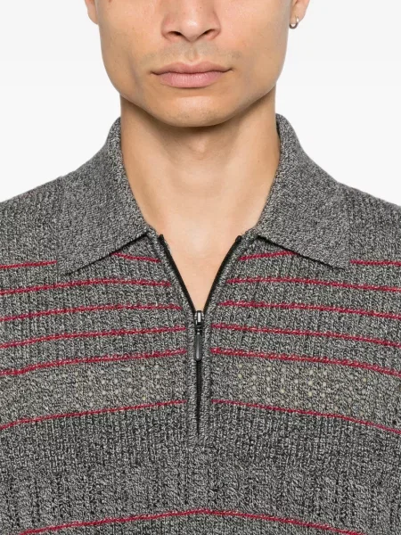 Ριγέ polo Drôle De Monsieur γκρι