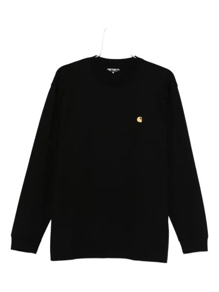 Μακρύς μπλούζα Carhartt Wip με κέντημα μαύρο