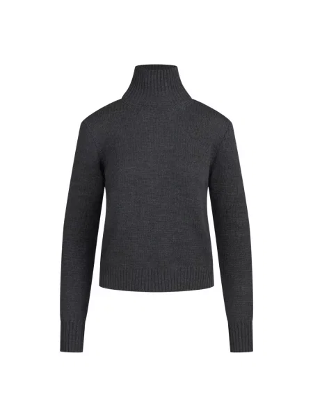 Sweter z golfem Gran Sasso szary