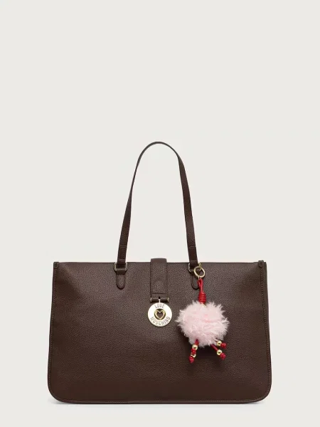 Love Moschino geantă shopper pentru femei cu imitație de piele maro