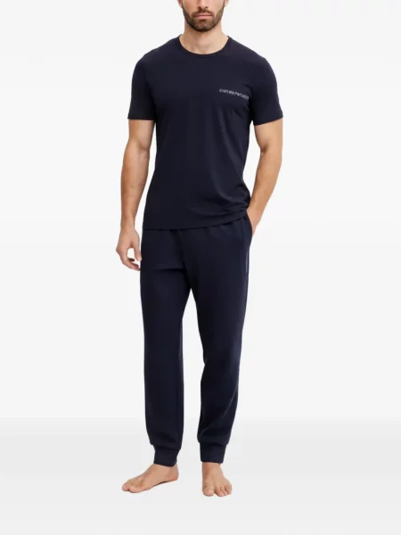 Tricou Armani Exchange cu imagine albastru