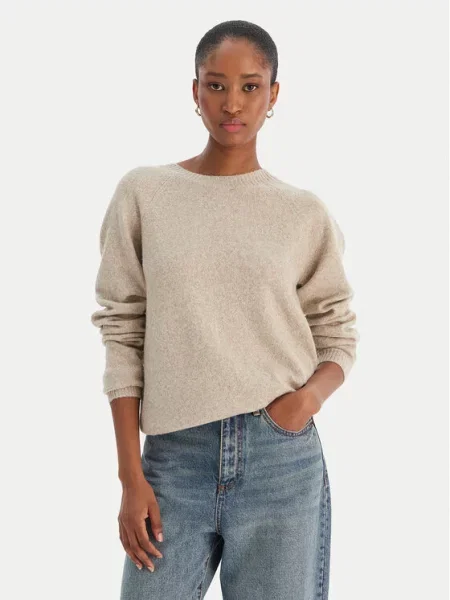 VERO MODA Pulover VMDOFFYSHINE' bež