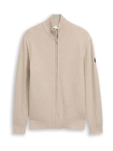 TOM TAILOR Pletena jopa bež