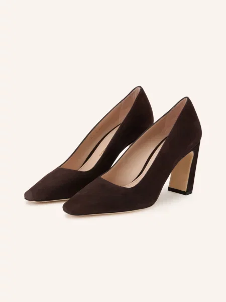 Stuart Weitzman Lodičky Stassi tmavě hnědá