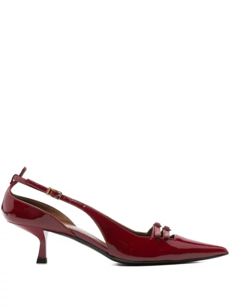 Pantofi cu toc Giuseppe Zanotti din piele roșu