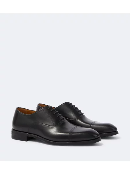 Oxford Magnanni din piele negru