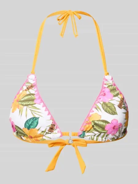 Góra od bikini w trójkątnym kształcie model Tortuga' Banana Moon białe