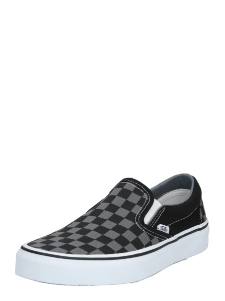 VANS Natikač Classic Slip-On siva / črna bela