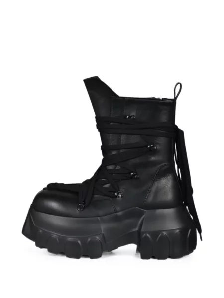 Chunky боти Rick Owens с връзки с дантела черно