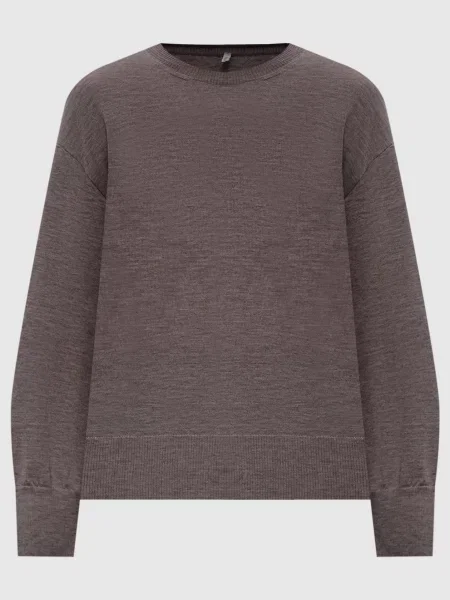 Джемпер із шовку і кашеміру Boboutic коричневий