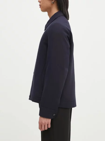 Geacă Paul Smith de lână albastru