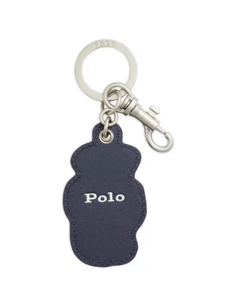 Δερμάτινο polo Polo Ralph Lauren με κέντημα μπλε