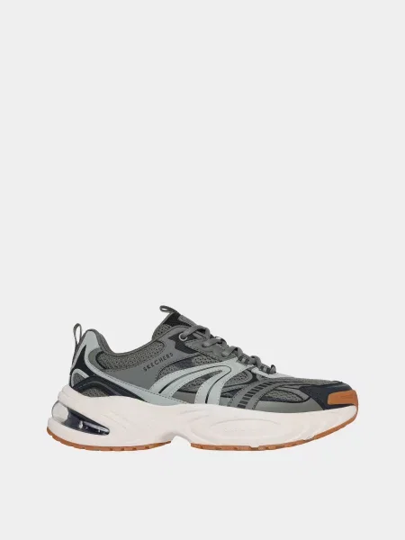 Кросівки повсякденні Skechers оливковий штучна шкіра/текстиль