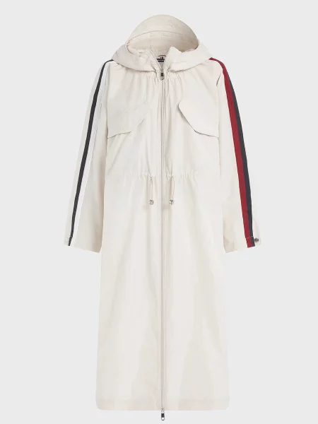 Компактный тренч Tommy Hilfiger белый
