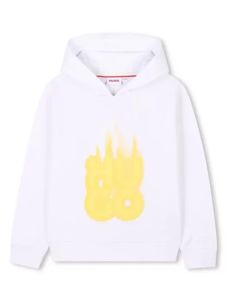 Bluza z kapturem dziecięca Hugo biała