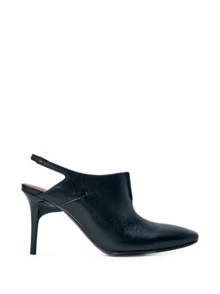 Papuci tip mules Capasa Milano slingback negru