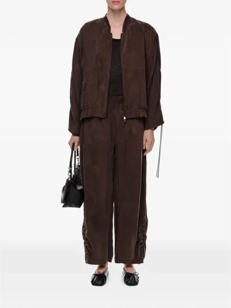 Pantaloni de jogging Bimba Y Lola cu volane maro