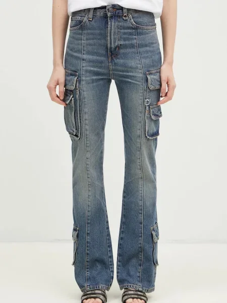 Fiorucci jeansy Multipocket Flared Jeans high waist