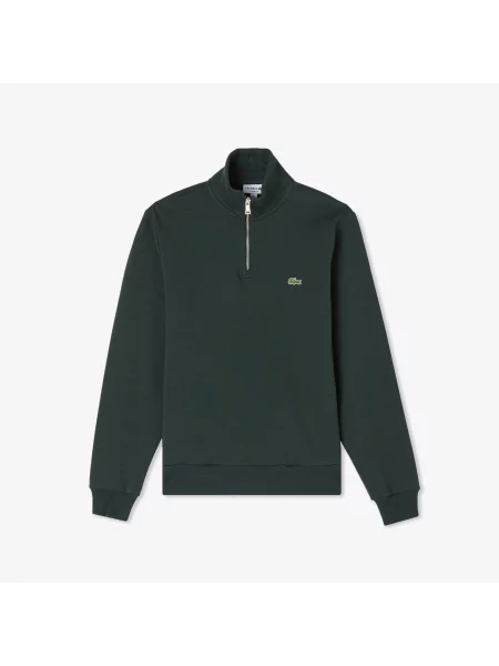 Lacoste Bluza Half Zip Classic Fit zielona