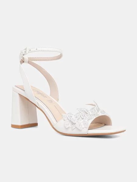 Buffalo sandale Ashley Butterfly Glam alb