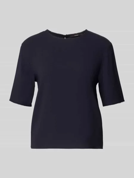 T-shirt o kroju regular fit z okrągłym dekoltem Windsor granatowa