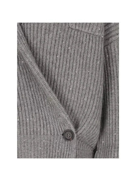 Sweter Brunello Cucinelli szary