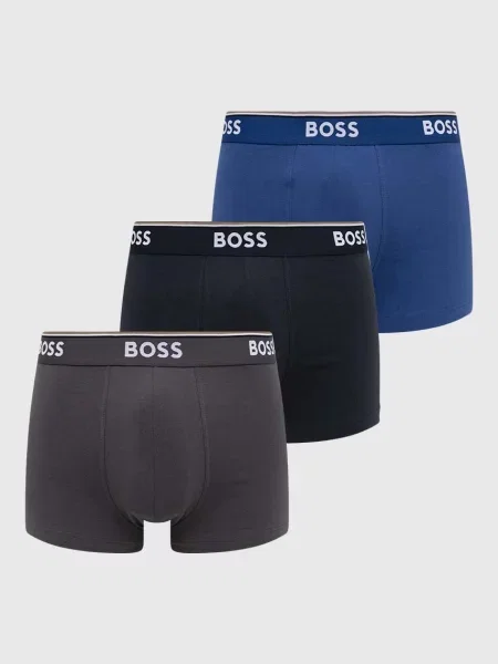 BOSS Boxerky Trunk 3P Power čierna