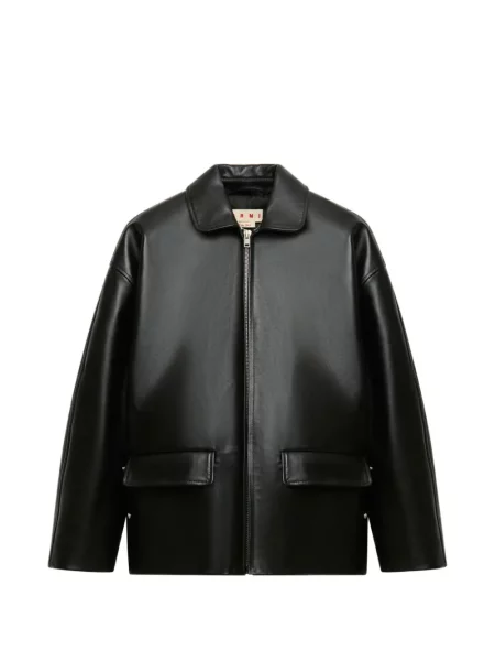 Geanta de piele Marni negru