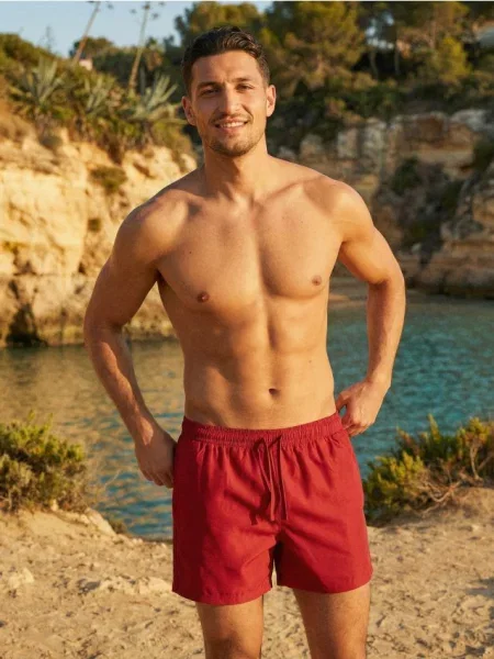 Sinsay Szorty kąpielowe czerwony