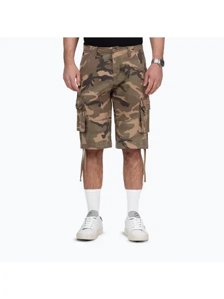 Spodenki Pitbull Volmer Long Cargo camo zielone