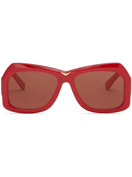 Ochelari de soare Marni Eyewear cu imprimeu geometric roșu