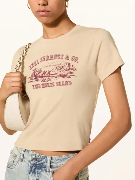 Levi's® T-Shirt beige beżowa