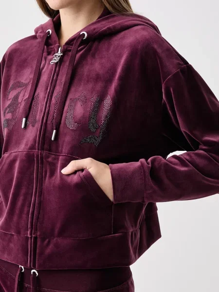 Juicy Couture Pulóver Old Gothic Bordó