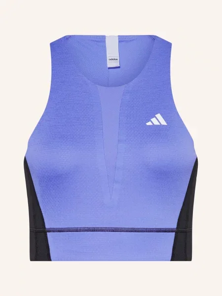 Zkrácené tenisové tričko Adidas černé