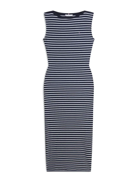 TOMMY HILFIGER Šaty námornícka modrá biela