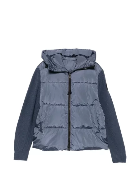 Geacă Canada Goose cu glugă albastru