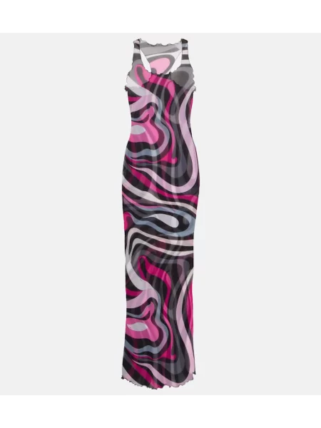 Rochie maxi Pucci din tul de costum