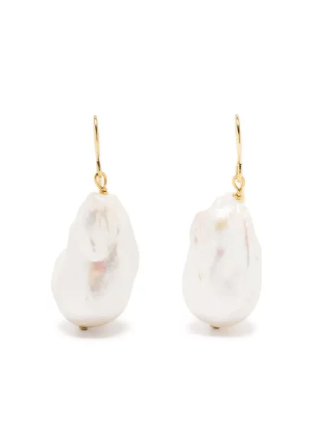 Cercei Jil Sander cu perle alb