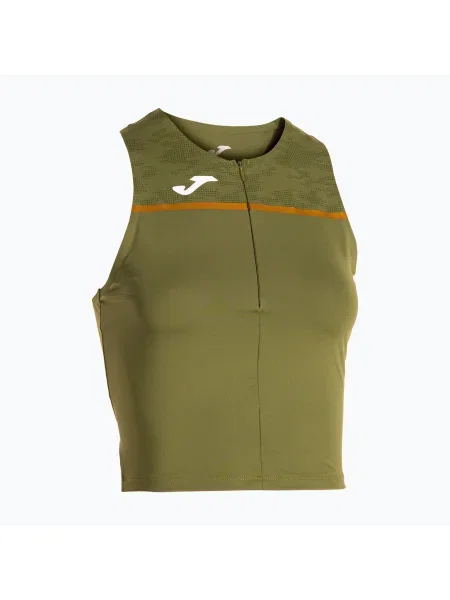 Дамска тениска за бягане Joma Record III Top каки зелено
