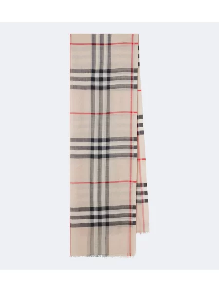 Fular Burberry de lână în carouri