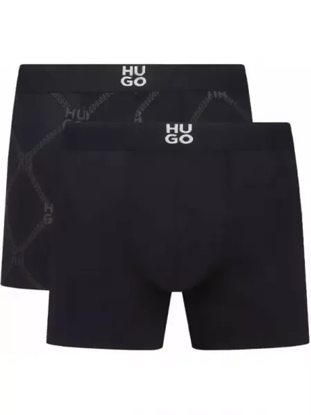 Hugo Bodywear 2 db-os boxeralsó szett TWIN GIFT 01 fekete