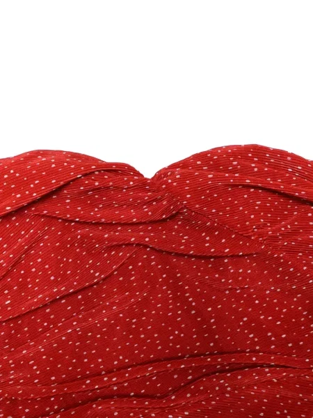 Rochie mini Maje cu buline de costum roșu