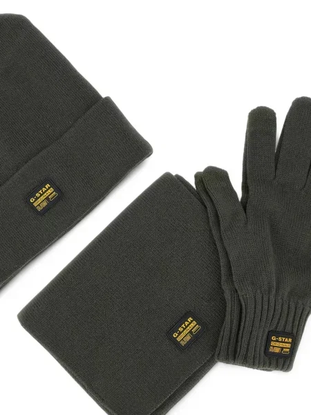 Căciulă G-star Raw cu autograf verde